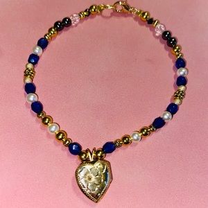 10k Gold Locket Charm Bracelet